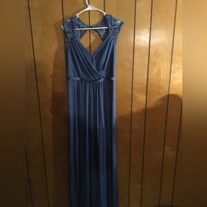 David’s Bridal Blue Formal Dress Size 10